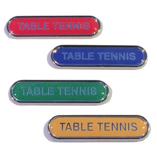 TABLE TENNIS bar badge